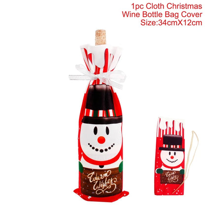 Festive Christmas Wine Cover