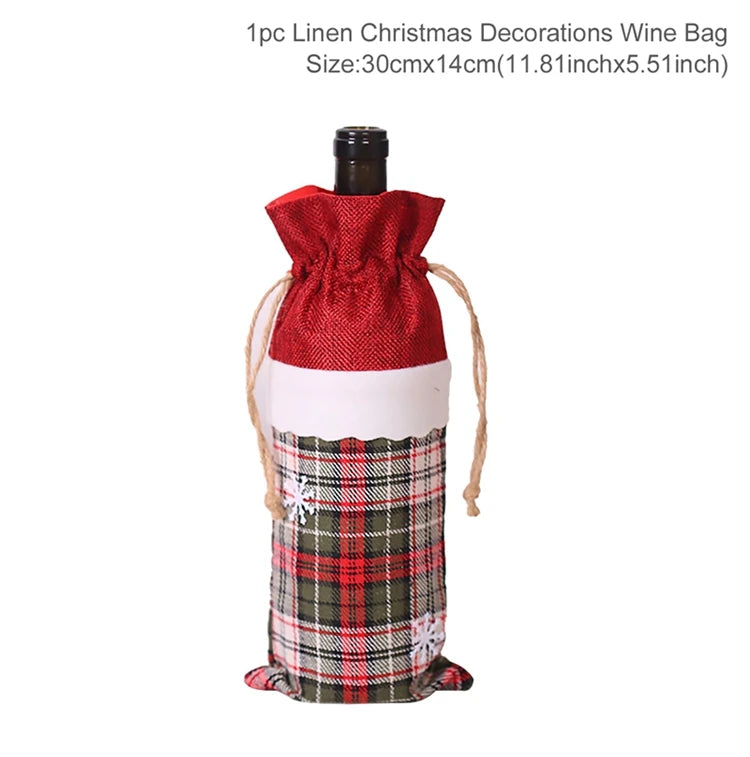 Festive Christmas Wine Cover