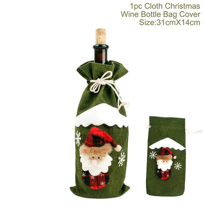 Festive Christmas Wine Cover