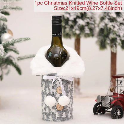 Festive Christmas Wine Cover