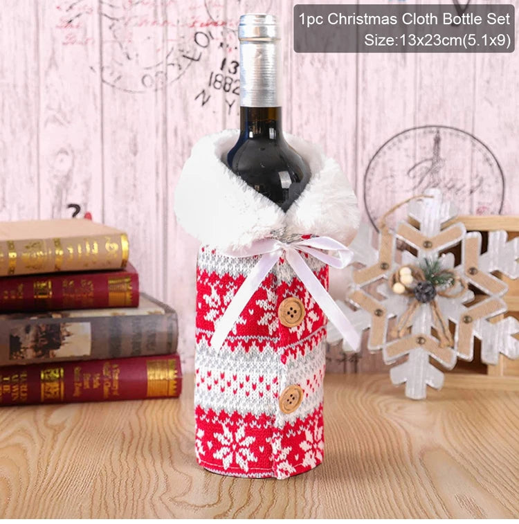 Festive Christmas Wine Cover