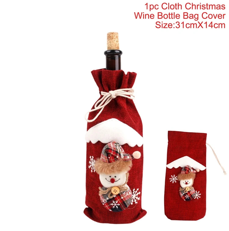 Festive Christmas Wine Cover