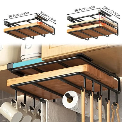 Space-Saving Kitchen Organizer Rack