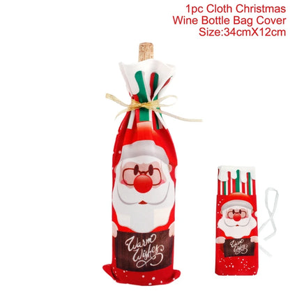 Festive Christmas Wine Cover