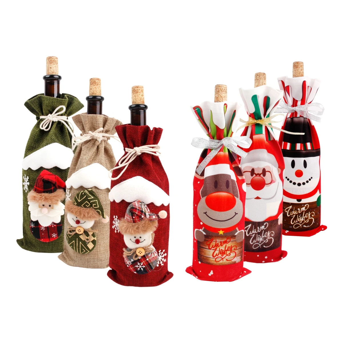 Festive Christmas Wine Cover