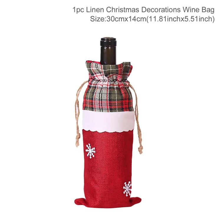 Festive Christmas Wine Cover