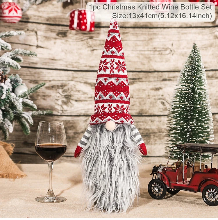 Festive Christmas Wine Cover