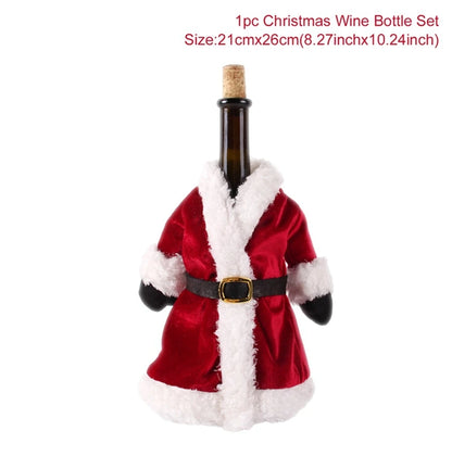 Festive Christmas Wine Cover