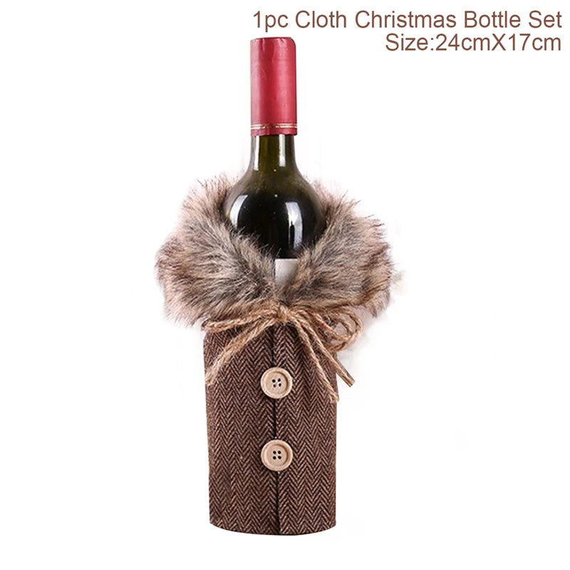 Festive Christmas Wine Cover