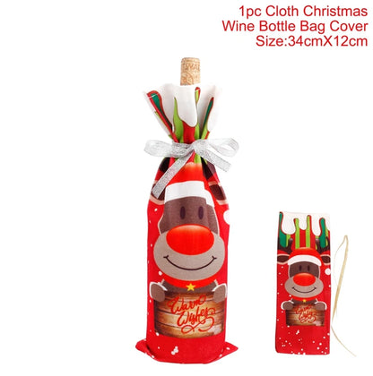 Festive Christmas Wine Cover