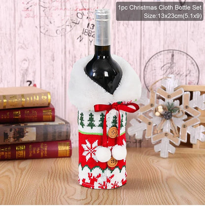 Festive Christmas Wine Cover