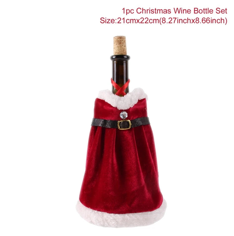 Festive Christmas Wine Cover