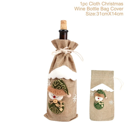 Festive Christmas Wine Cover