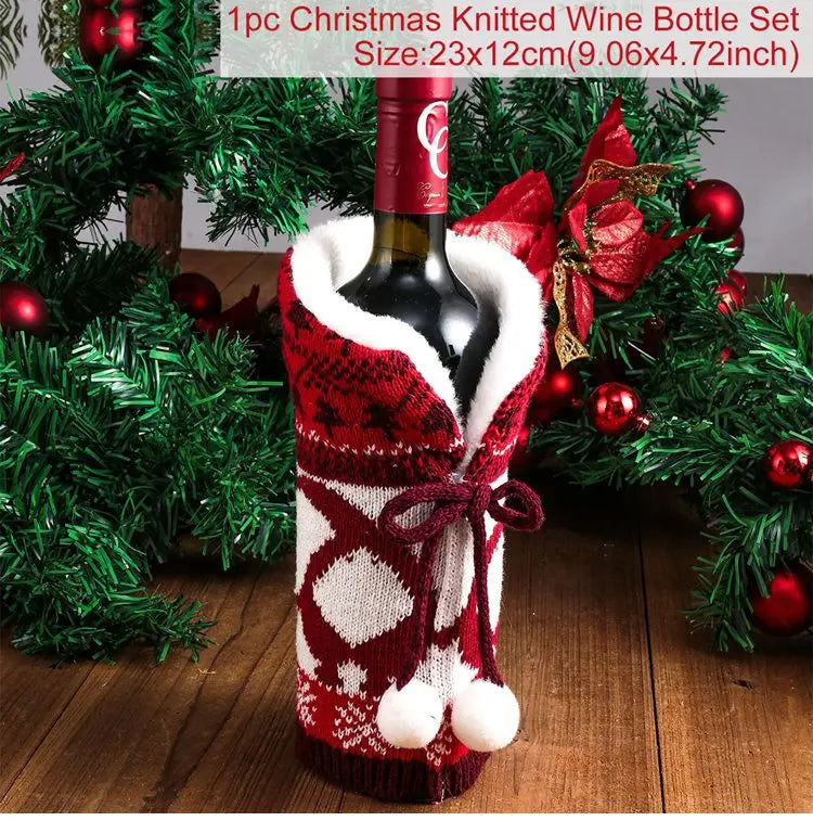 Festive Christmas Wine Cover